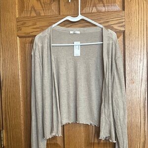 Maurices Light Brown Cardigan Sweater